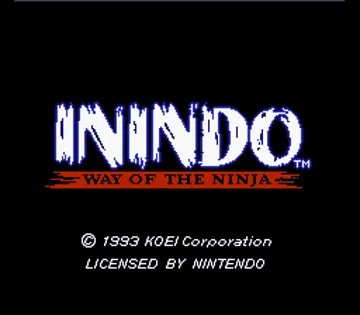 Inindo - Way of the Ninja (USA) screen shot title